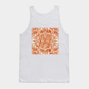 Art Nouveau Pattern in Pumpkin Spice Tank Top